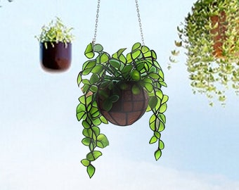 Ivy Leaves Acryl Venster Hangen, Ivy Leaves Gift Decor, Ivy Leaves Ornament, Muur Raam Hangende Art Decor Decoratie, Cadeau voor haar