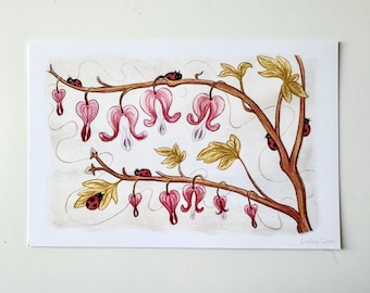 Bleeding Hearts - mini print 4x6