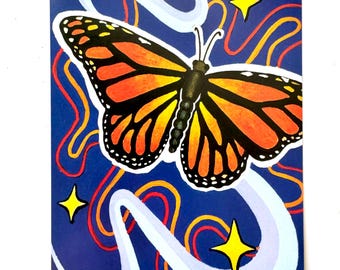 Monarch Butterfly mini print 4x6
