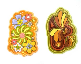 Retro Stickers 3in