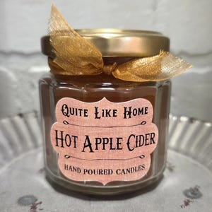 Hot Apple Cider Scented Jar Candle, 4 oz. image 1