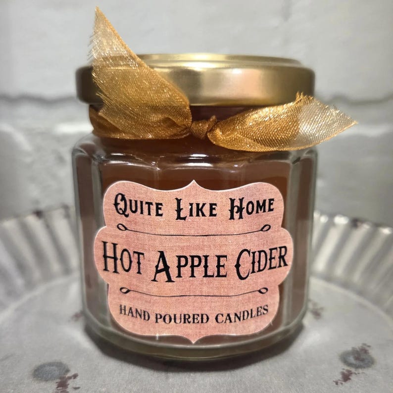 Hot Apple Cider Scented Jar Candle, 4 oz. image 1
