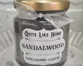 Sandalwood Scented Jar Candle, 4 oz.