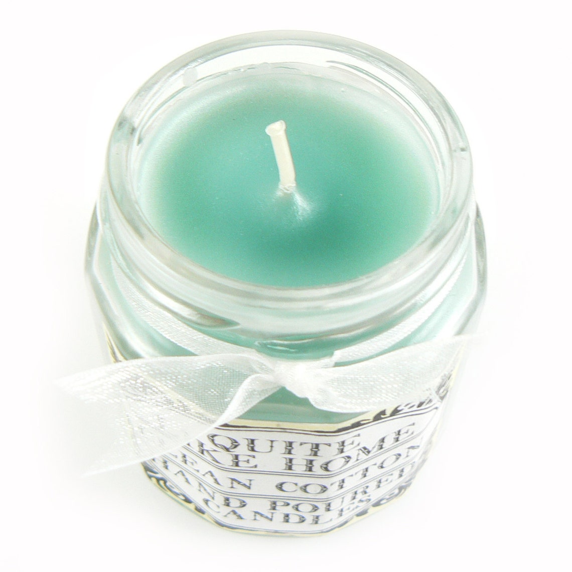 Clean Cotton scented 4 oz. jar candle with gold lid and Etsy