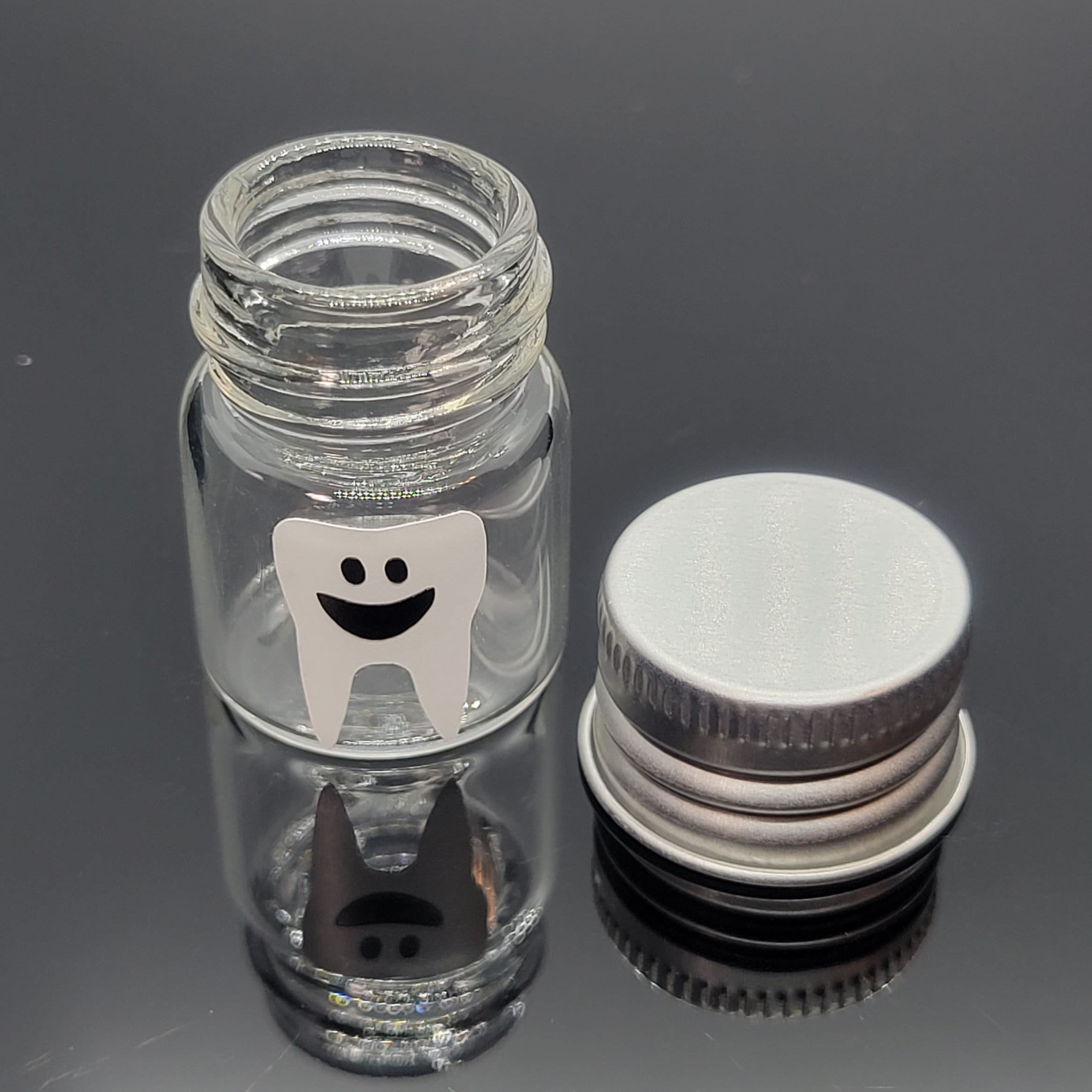 Teeth In Jar Smiling Tooth Fairy Jar: Keepsake Container for Lost Tooth - Etsy
