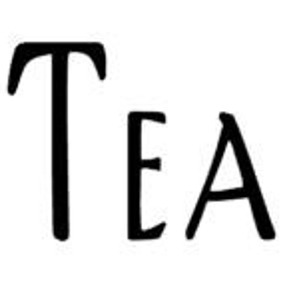 Tea word art vinyl jar container label decal set, you choose the color. Great for parties, church groups, kitchen organization