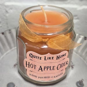 Hot Apple Cider Scented Jar Candle, 4 oz. image 2