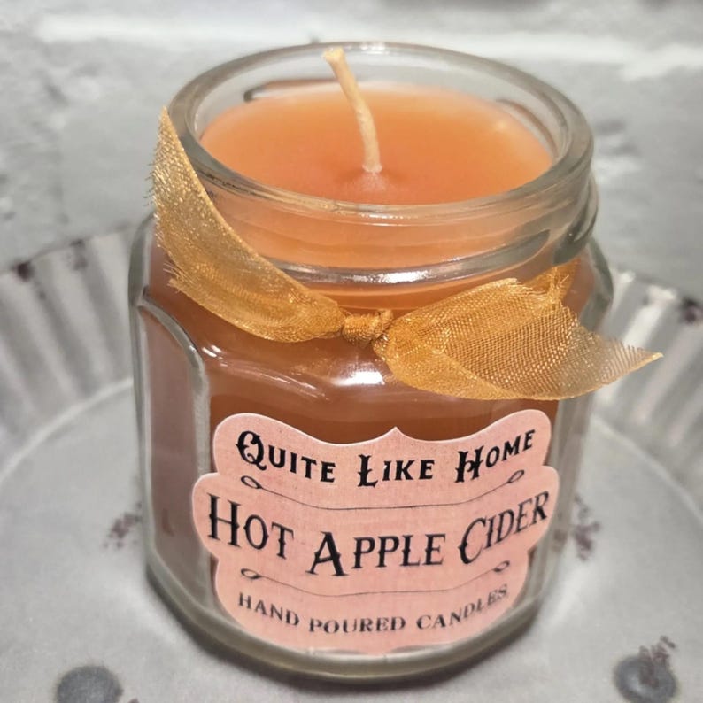 Hot Apple Cider Scented Jar Candle, 4 oz. image 2