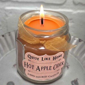 Hot Apple Cider Scented Jar Candle, 4 oz. image 3