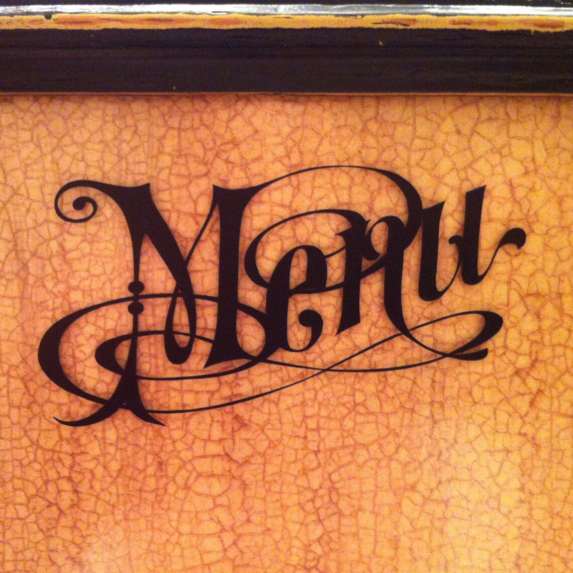 Fancy Menu Word Art Vinyl Decal Decor Great for Menu Boards - Etsy