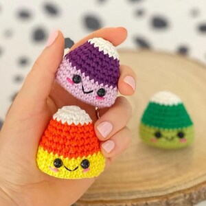 Candy Corn Crochet Pattern, Amigurumi Candy Corn Pattern, Halloween Candy Crochet Pattern, Candy Corn Amigurumi,  Kawaii Candy Corn PDF File