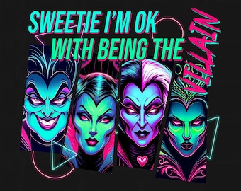 Neon Halloween Witch Png, Villain Gang Png, Bad Witch, Horror Friends Png, Horror Characters Png, Trendy Halloween Png, Halloween Horror Png