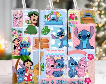 Vibrant Blue Monster 20oz Tumbler Wrap, Cartoon 20oz Tumbler Png, Cartoon Character 20oz Skinny Tumbler Wrap, Floral Cartoon Tumbler Wrap
