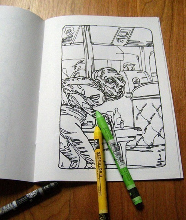 Diner, a Coloring Book image 3