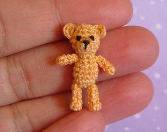 Miniature Orsino Bear -  AMIGURUMI Micro Crochet  PATTERN
