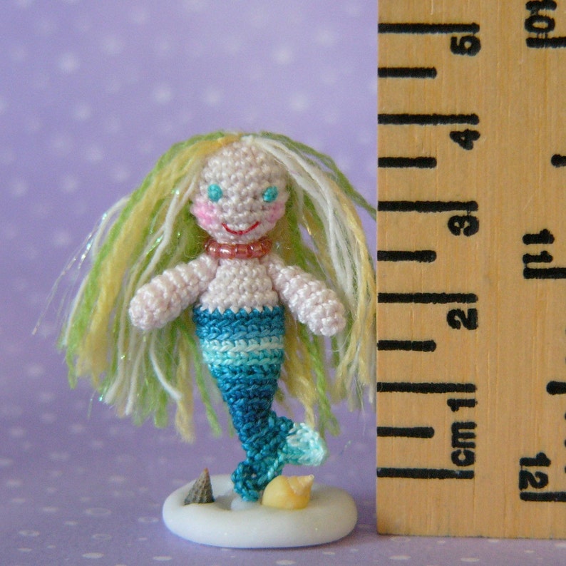 Miniature Mermaid AMIGURUMI Crochet PATTERN image 5