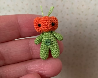 Miniature Pumpkin Man -  AMIGURUMI Crochet PATTERN