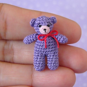 Miniature Matchbox Bear -  Micro AMIGURUMI Crochet PATTERN