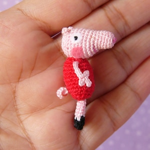Miniature Peppa Pig -  AMIGURUMI Crochet PATTERN
