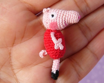 Miniature Peppa Pig -  AMIGURUMI Crochet PATTERN