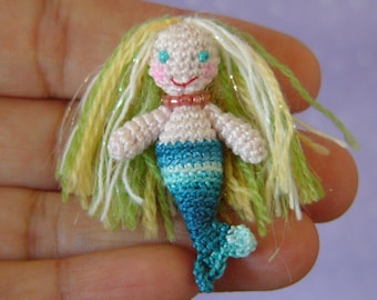 Miniature Mermaid - AMIGURUMI Crochet PATTERN
