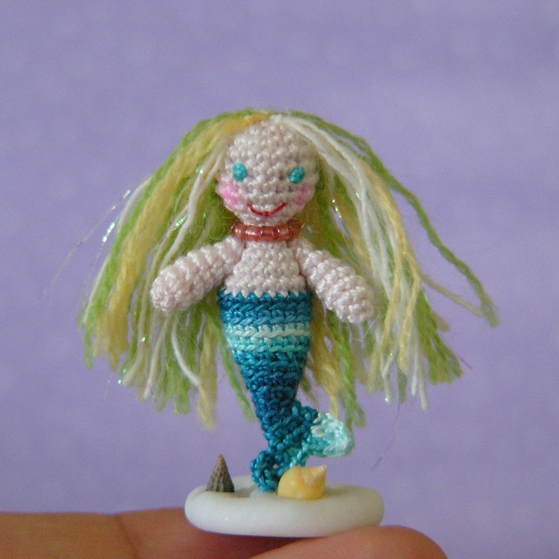 Miniature Mermaid AMIGURUMI Crochet PATTERN image 4