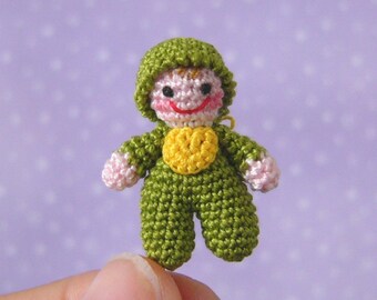 Miniature Baby Doll -  AMIGURUMI Micro Crochet PATTERN