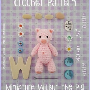Miniature Pig AMIGURUMI Crochet PATTERN image 2