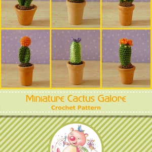 Miniature Cactus Plants AMIGURUMI Crochet PATTERN image 2