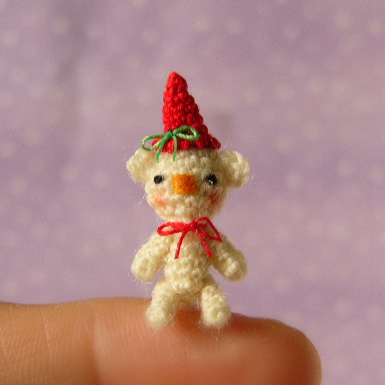 Micro Miniature Bear AMIGURUMI Crochet PATTERN image 4