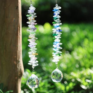 Handmade Crystal Suncatcher Hanging, Crystal Window Hanger,Rainbow Maker,Home Decor, Housewarming Gift, Gift for Her,Boho Suncatcher