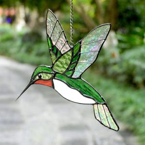 Stained Glass Hummingbirds