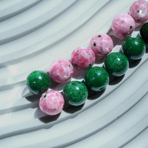Vintage Frog Skin Glass Beads 12mm,DIY Jewelry Making Supplies,Boho Craft Beads,Natural Texture Bulk Beads,Zen Bracelet Kit Supplies