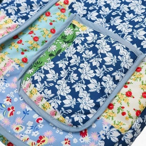 Cappotti da giacca vintage patchwork trapuntati fatti a mano, nuovo stile, Boho, giacca trapuntata a fiori verdi, primavera 2024, giacca Y2k, regalo per la festa della mamma immagine 8