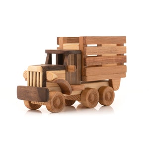 Wooden Agricultural Truck Toy, Handmade Wooden Toys / PERSONALIZED