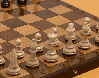 Wooden Classic Chess Set / PERSONALIZED