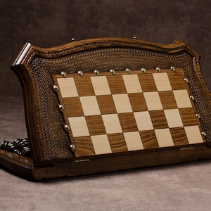 Unique Chess Set, Personalized Gift For Him / HANDMADE
