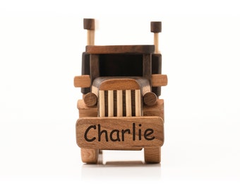 Wooden Toy - Dump Truck / PERSONALIZED