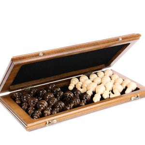 Handcrafted Chess Set: Wooden Chess Board / FREE PERSONALIZATION / 6 SIZES image 6