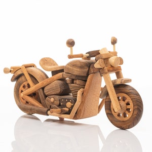 Handmade Wooden Motorcycle Toy / PERSONALIZED