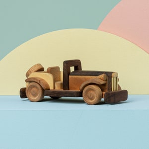 Handmade Wooden Race Car Toy: Personalized Eco-Friendly Gift