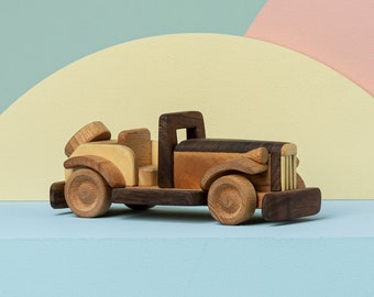 Handmade Wooden Race Car Toy: Personalized Eco-Friendly Gift