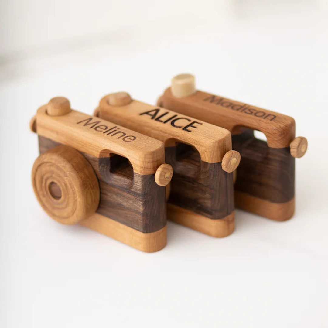 Wooden Camera Toy, Rotatable and Pushable / Personalized Toy - Etsy