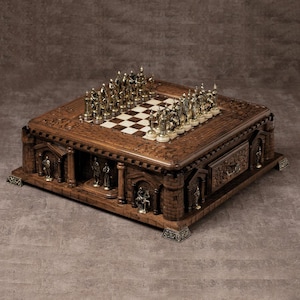 Handmade Chess Board – Designed Castle