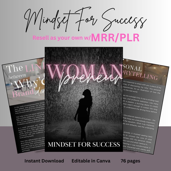 PLR/MRR- Womanpreneur- Mindset For Success