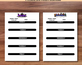 Editable Teacher To-Do List Template: Weekly & Daily Planner (Digital Download, PDF/PowerPoint Format)