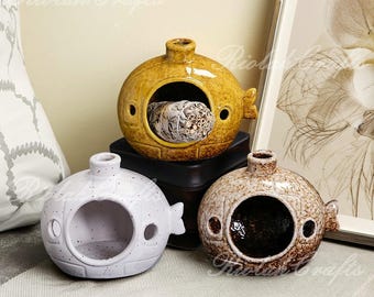 Ceramic Incense Holders, Handmade Incense Burners, Cute Ceramic Incense Burners, Suitable For Meditation, Modern Minimalist Home Decor.