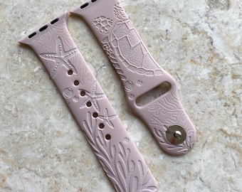 Apple-Armband mit Gravur ""Meeresschildkröte"" - Größen: 38 mm, 40 mm, 41 mm (klein)"