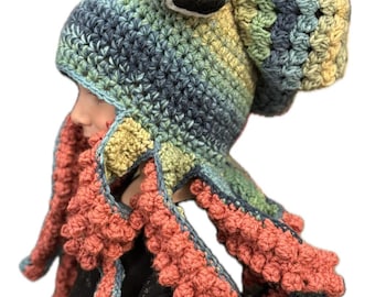 Octopus Crochet Hat (Adult size)