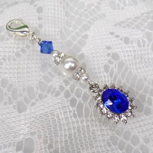 Something Blue Bridal Bouquet Charm Accessory Bridal Shower Keepsake Gift